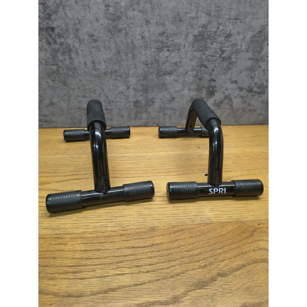 SPRI Calisthenics Push Up Bars Parallettes Home Gym Bodyweight Training Pair